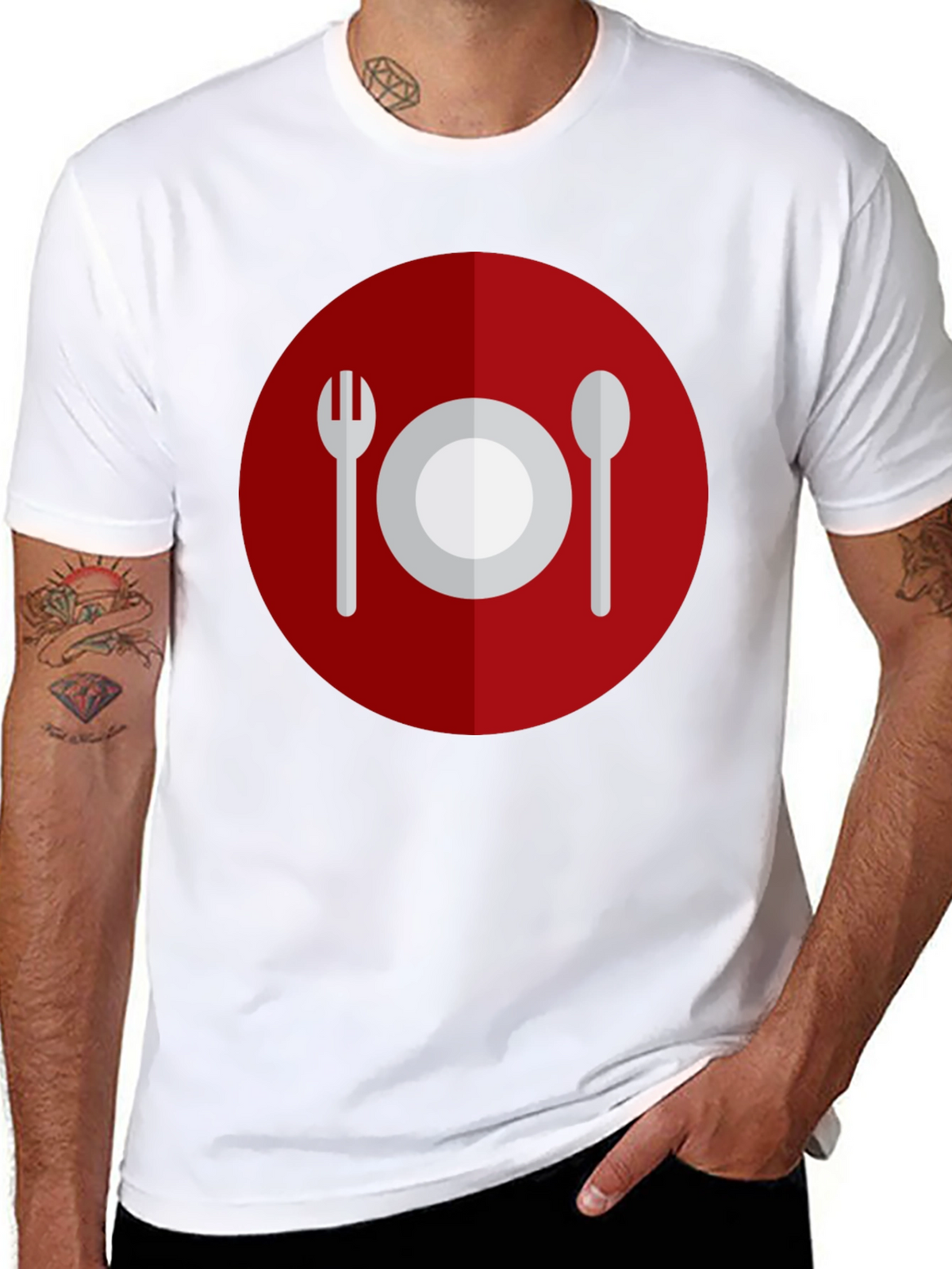 Dinner Time T-Shirt - Casual Foodie Style
