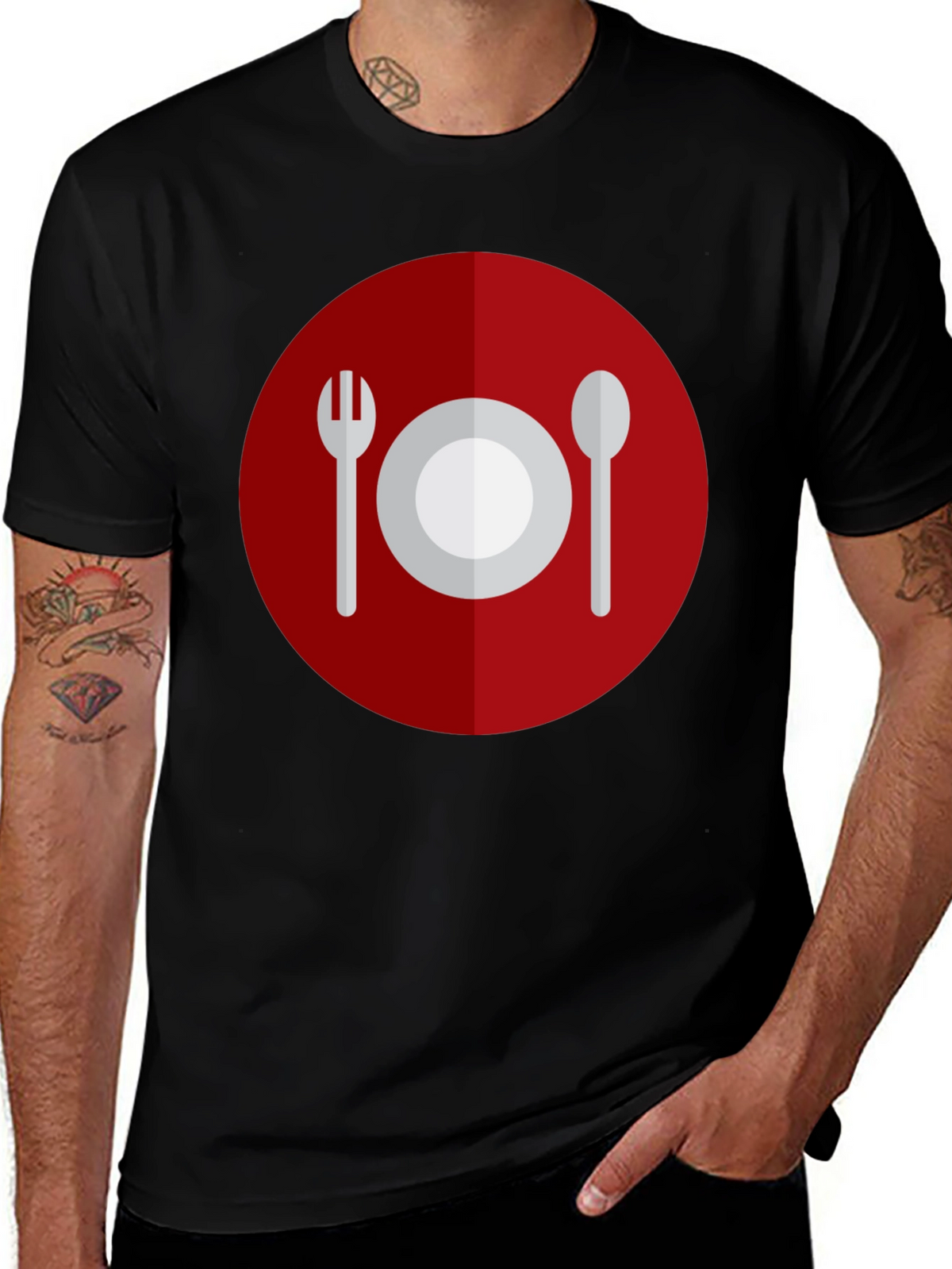 Dinner Time T-Shirt - Casual Foodie Style