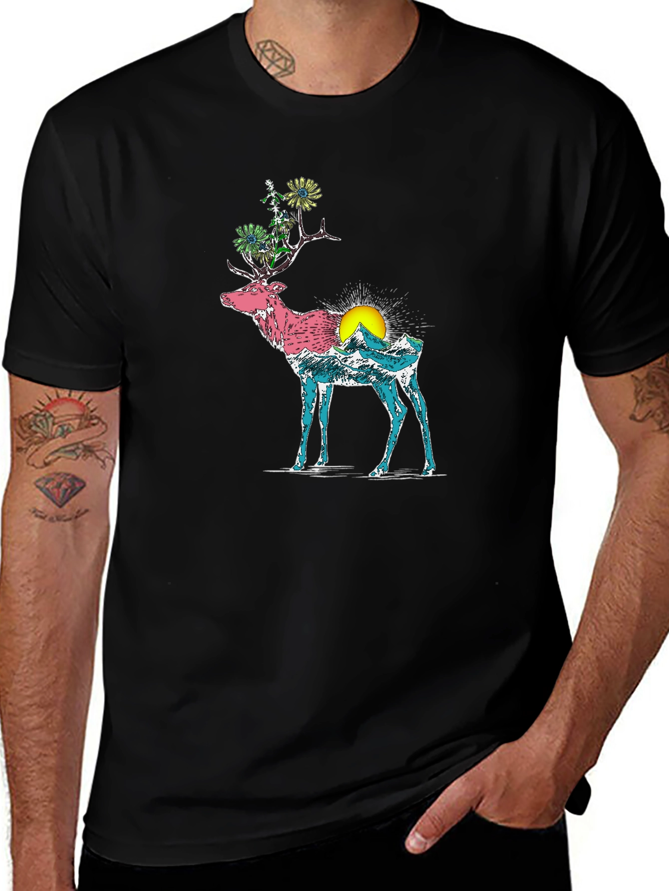 Nature Deer Graphic Tee