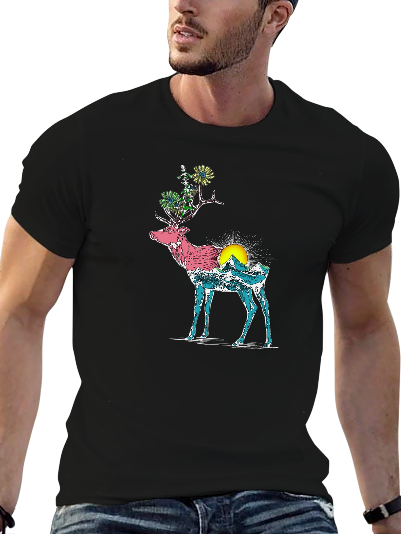 Nature Deer Graphic Tee