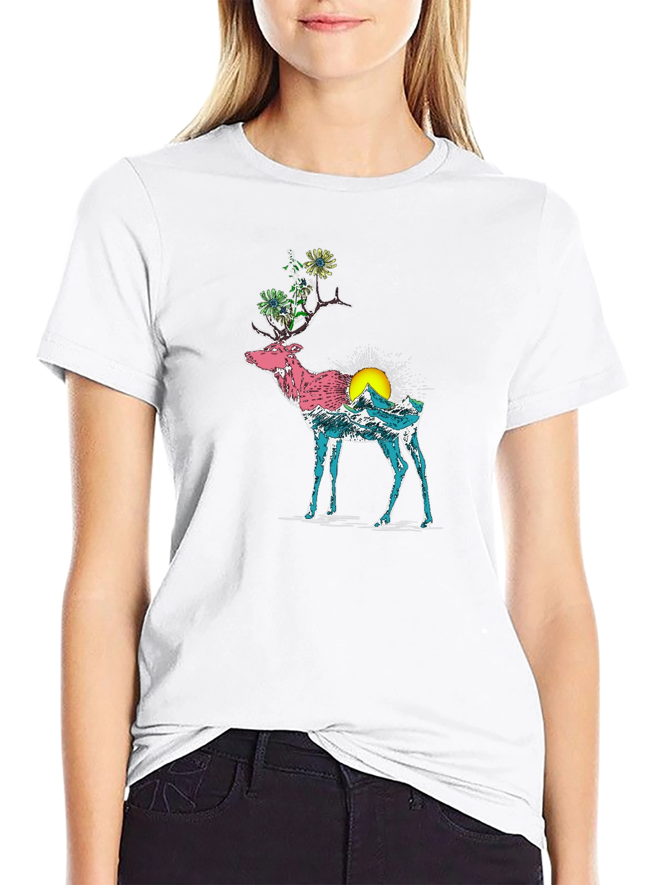 Nature Deer Graphic Tee