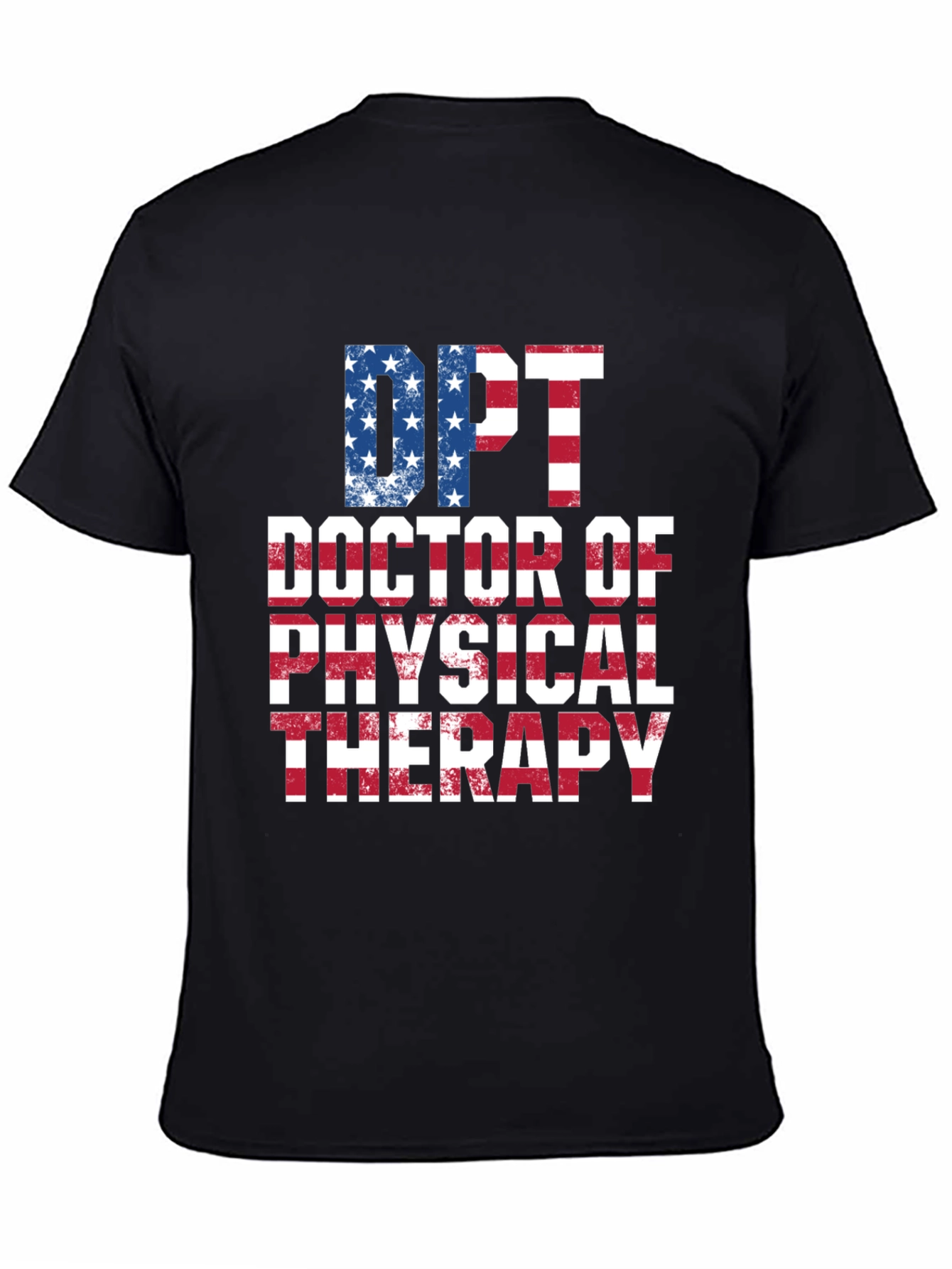 DPT Doctor of Physical Therapy American Flag T-Shirt