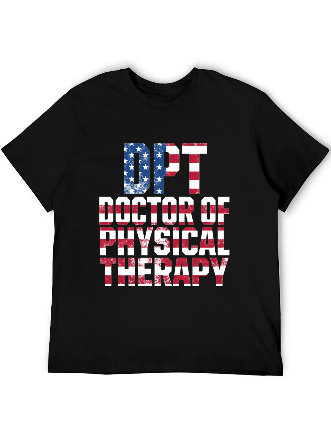 DPT Doctor of Physical Therapy American Flag T-Shirt