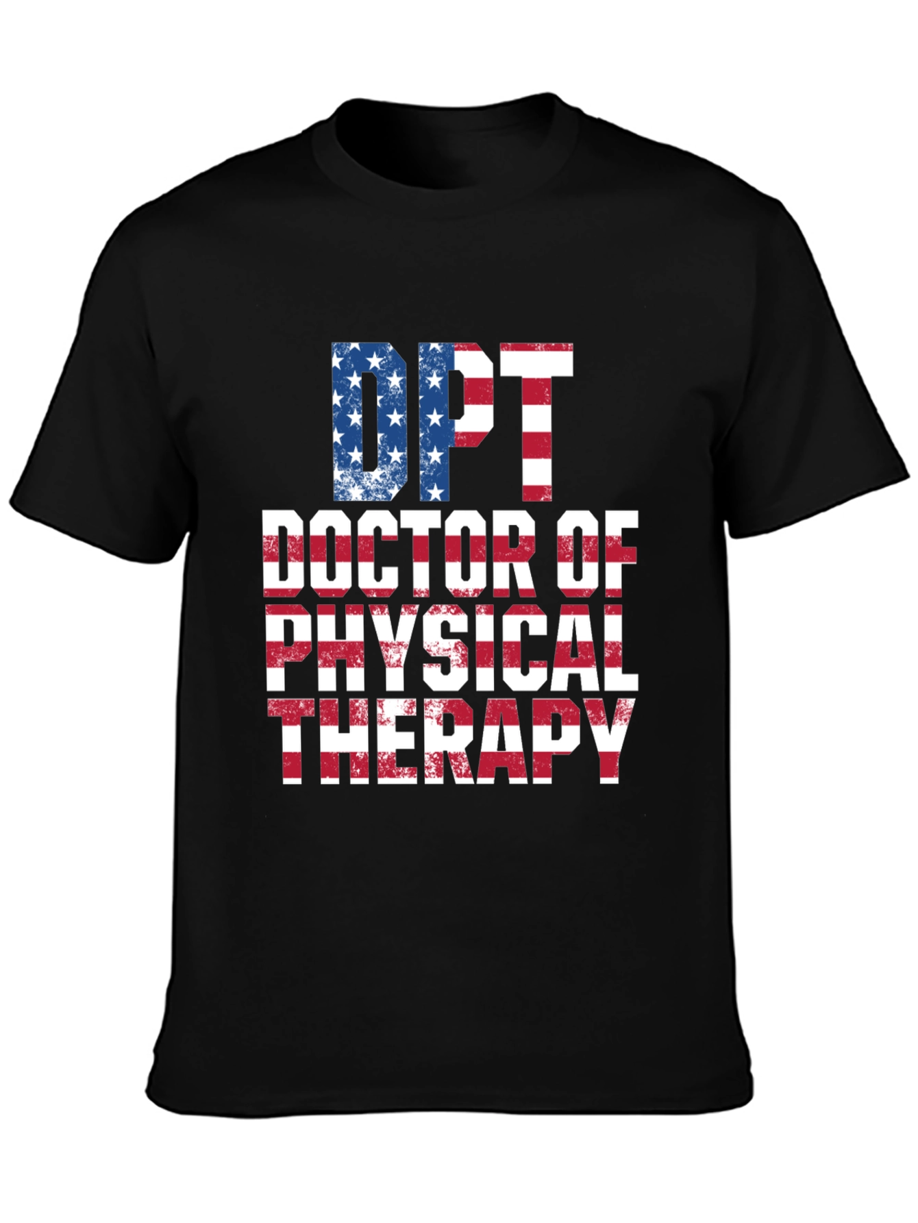 DPT Doctor of Physical Therapy American Flag T-Shirt