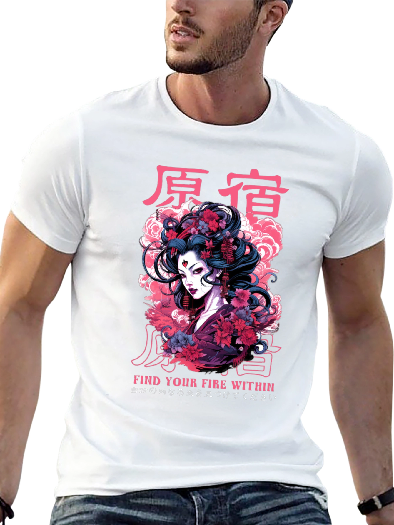 Geisha Graphic Print Tee