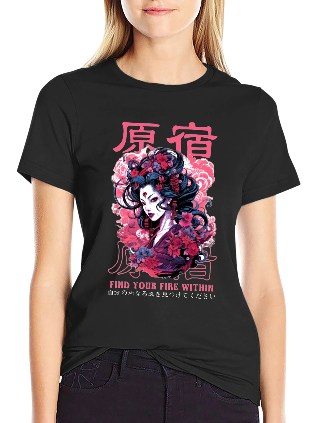 Geisha Graphic Print Tee