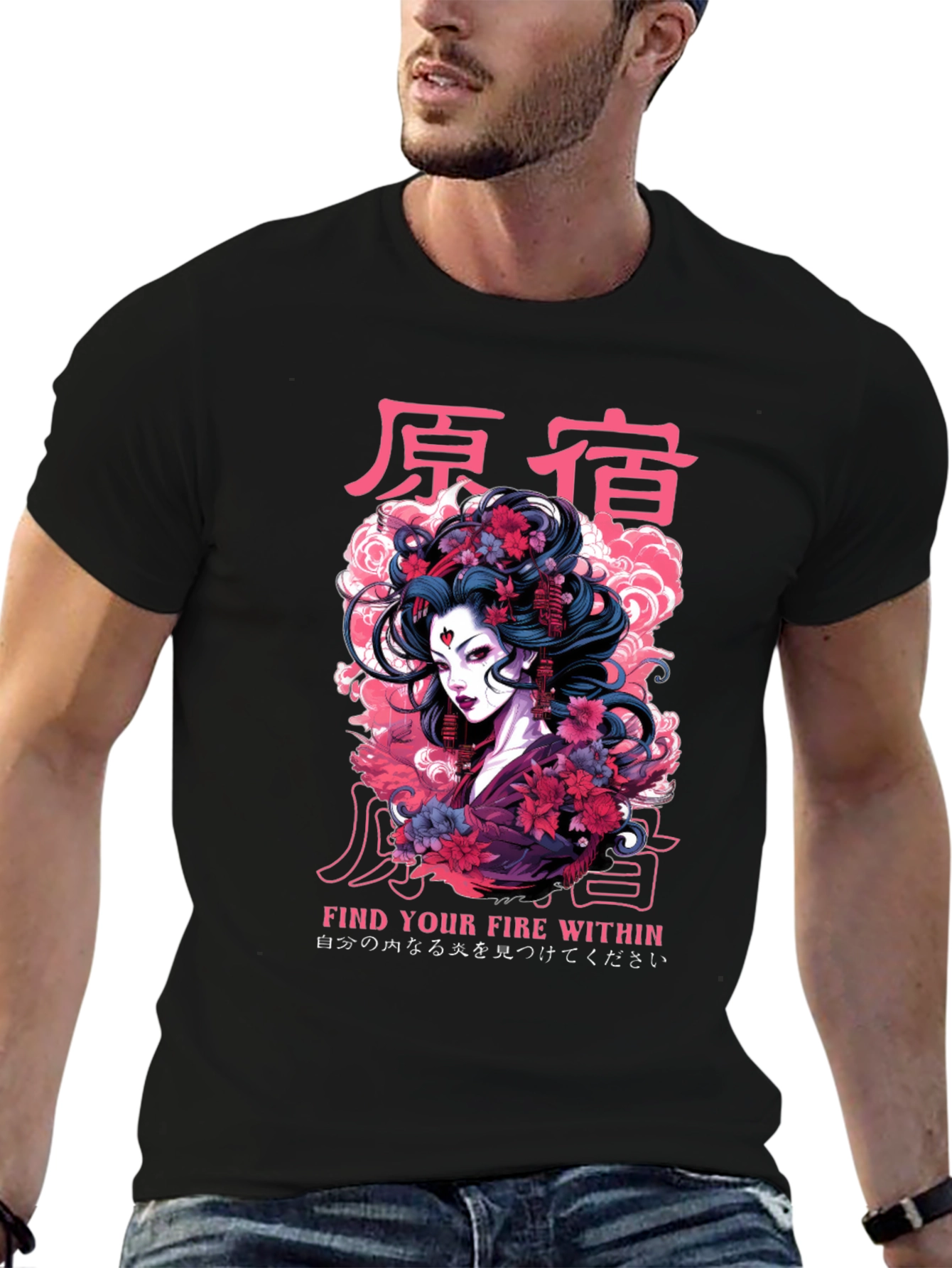 Geisha Graphic Print Tee