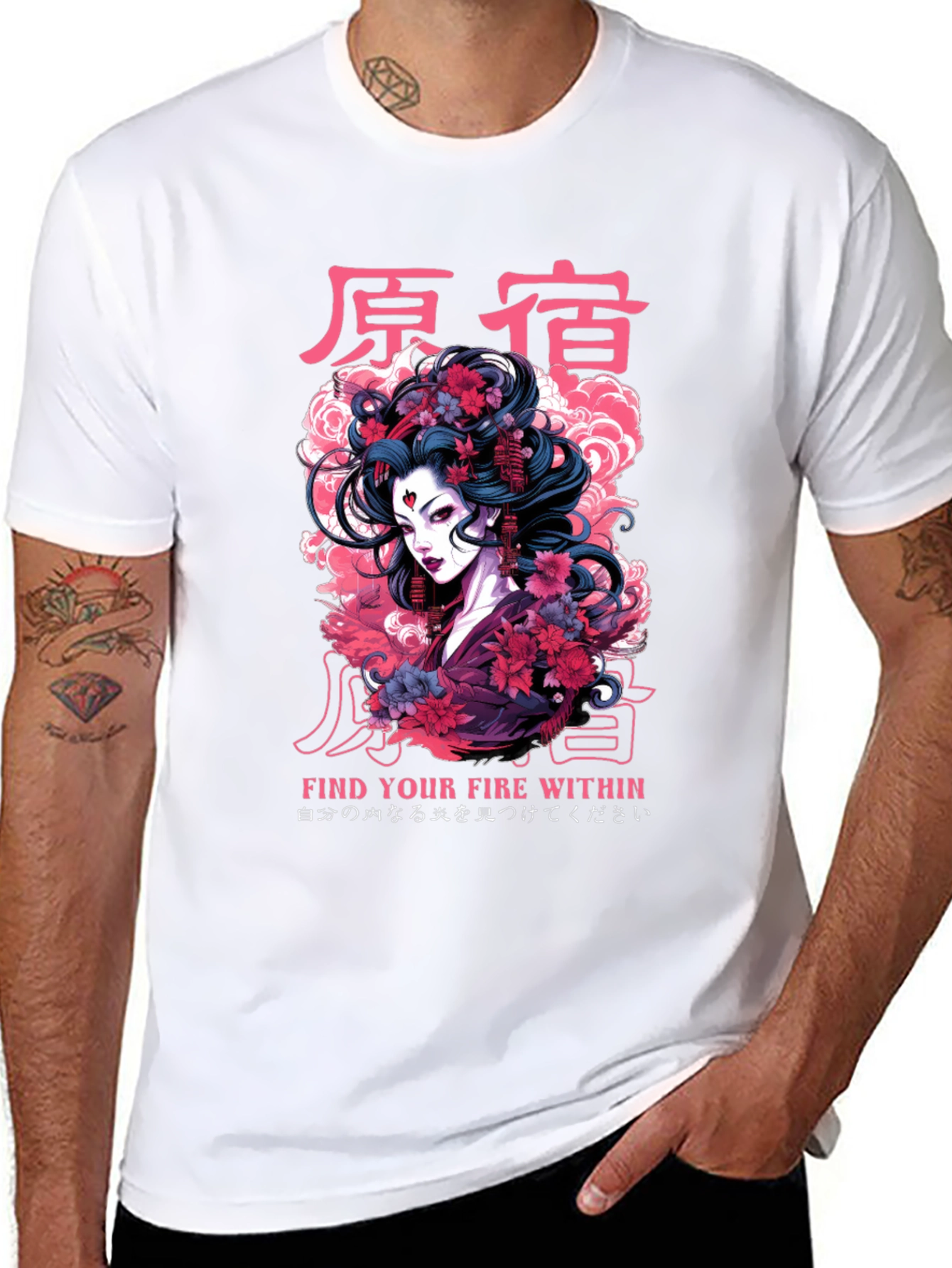 Geisha Graphic Print Tee
