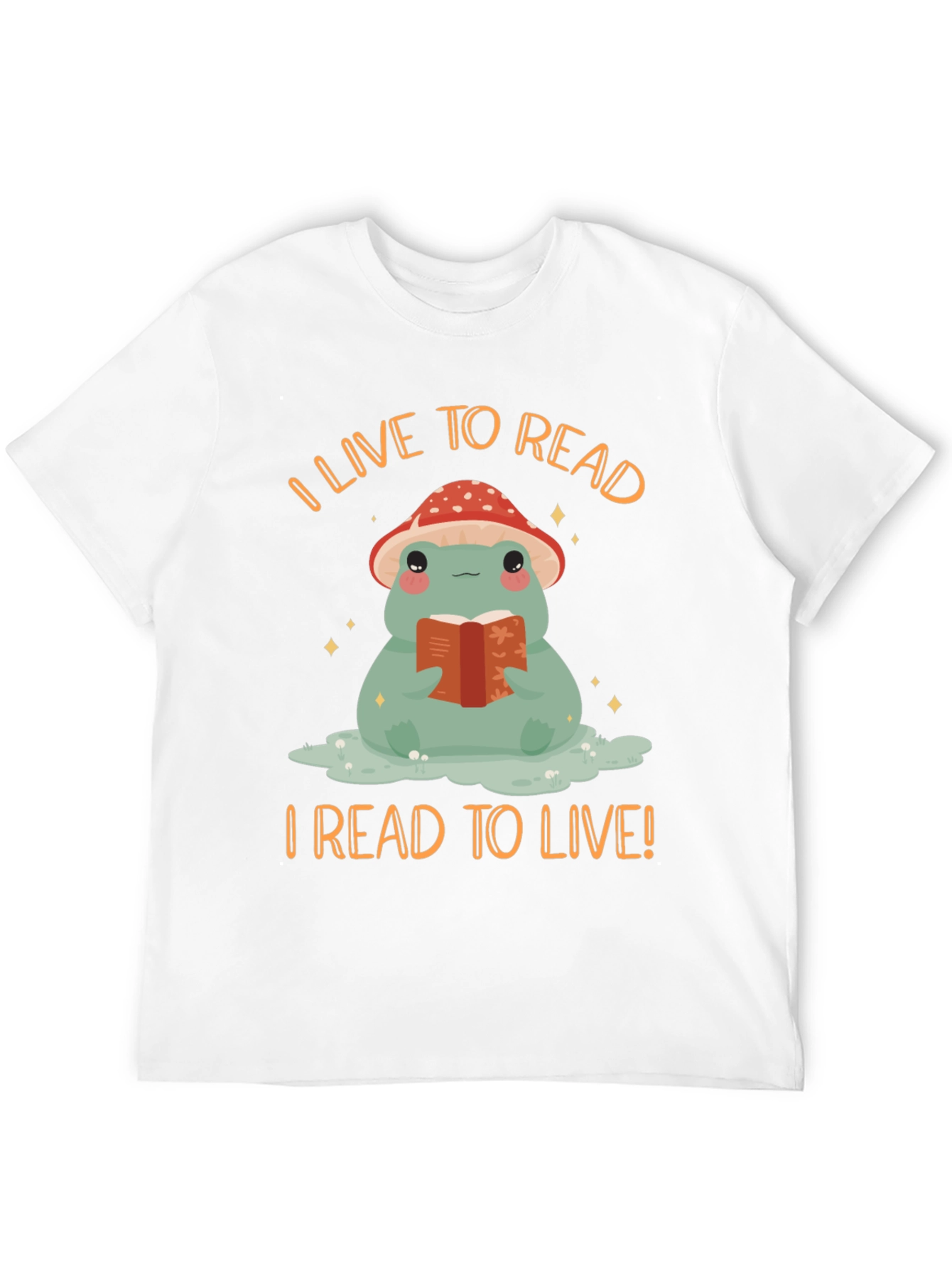 I Live to Read Frog T-Shirt