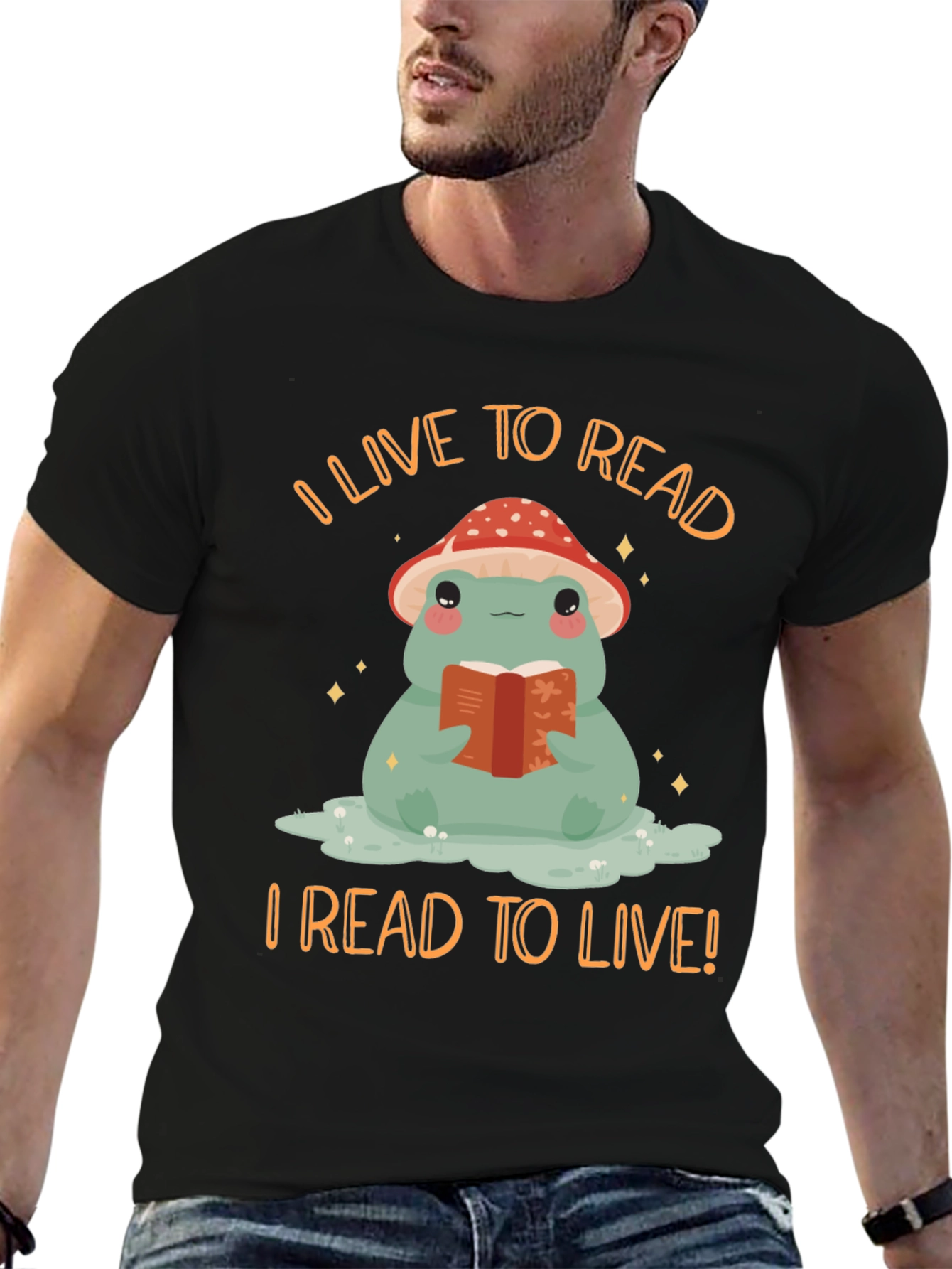 I Live to Read Frog T-Shirt