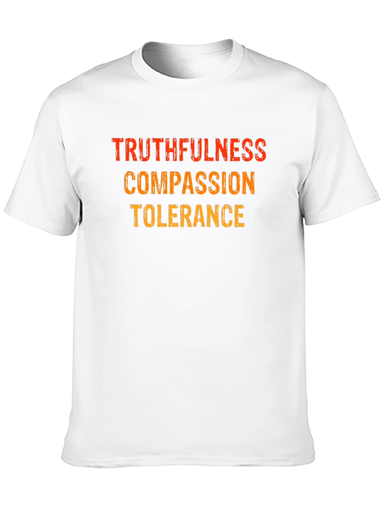 Truthfulness Compassion Tolerance Black Graphic Tee