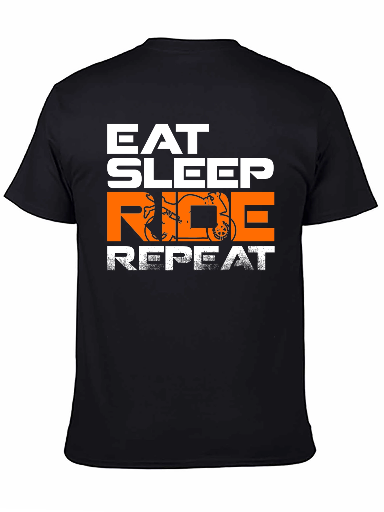 Eat Sleep Ride Repeat T-Shirt - Motorbike Design