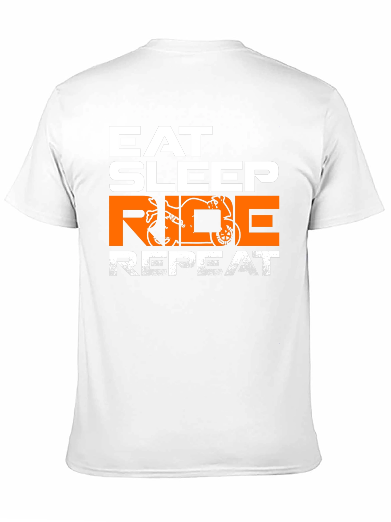 Eat Sleep Ride Repeat T-Shirt - Motorbike Design