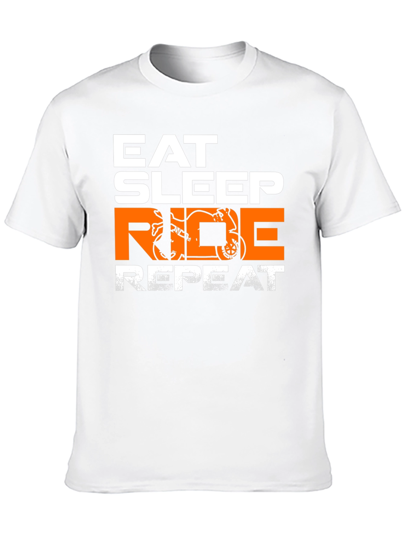 Eat Sleep Ride Repeat T-Shirt - Motorbike Design