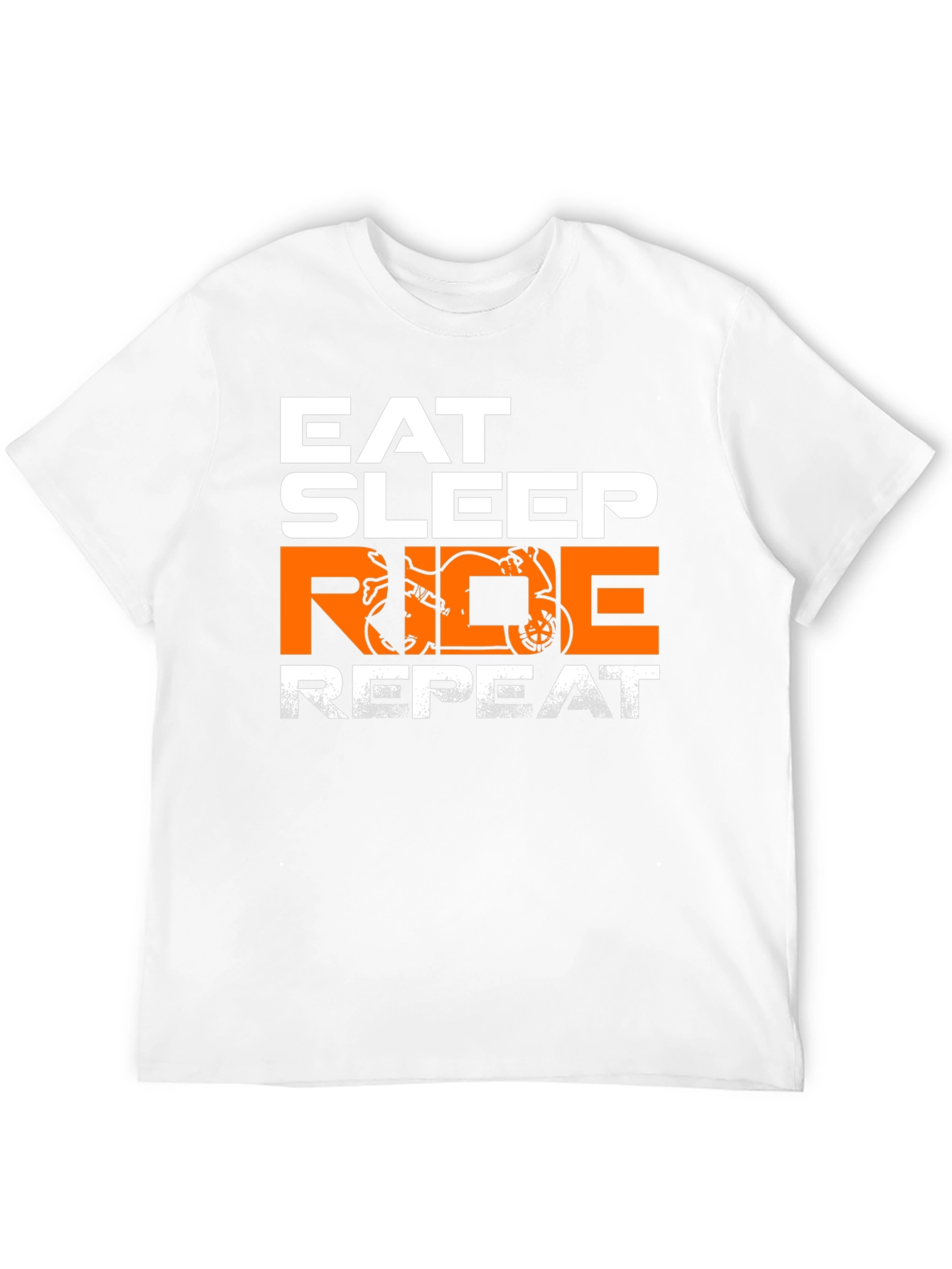 Eat Sleep Ride Repeat T-Shirt - Motorbike Design