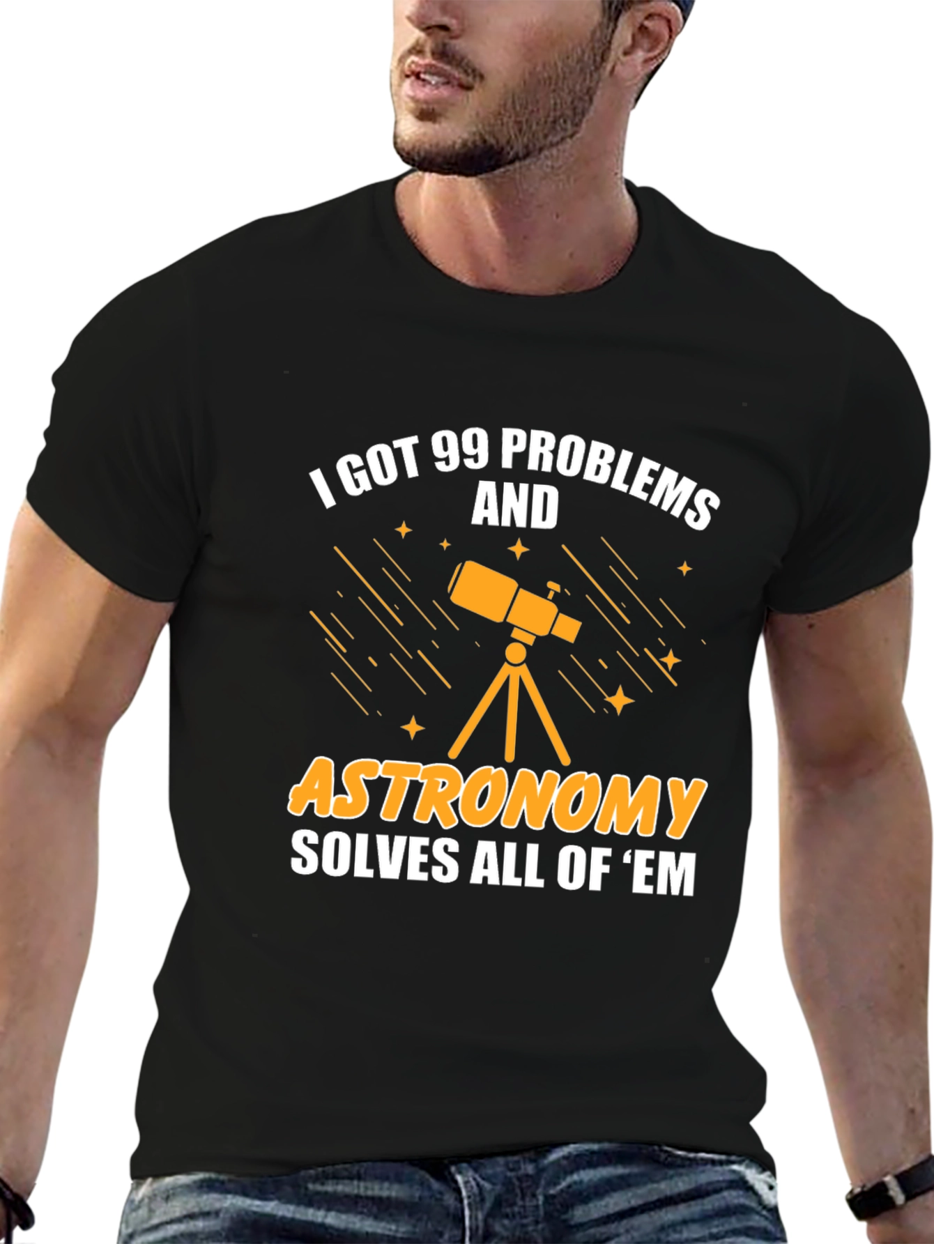 Astronomy Solves All Mens T-Shirt