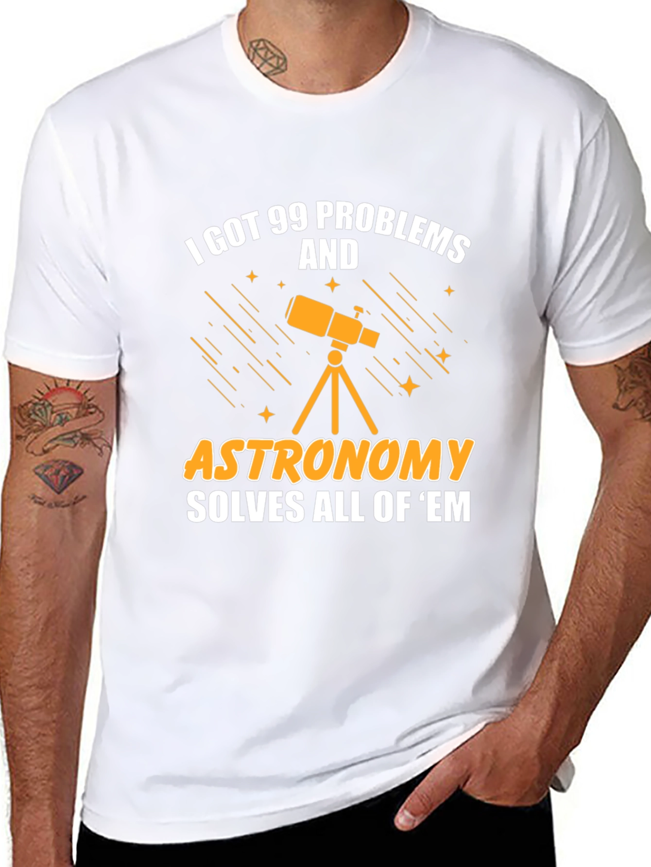 Astronomy Solves All Mens T-Shirt