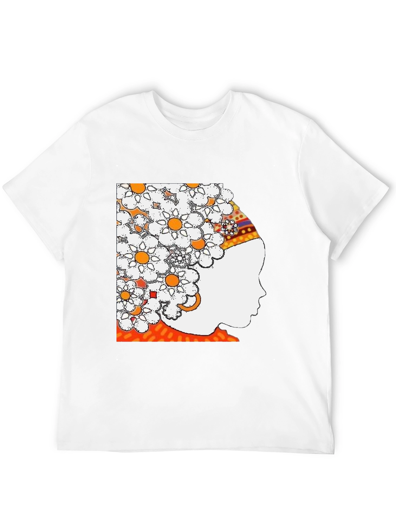 Floral Crown Graphic Tee - Stylish Black T-Shirt