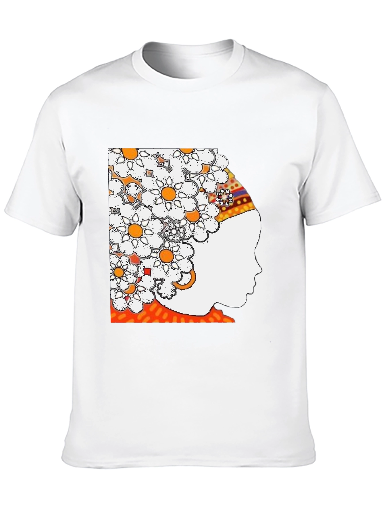 Floral Crown Graphic Tee - Stylish Black T-Shirt