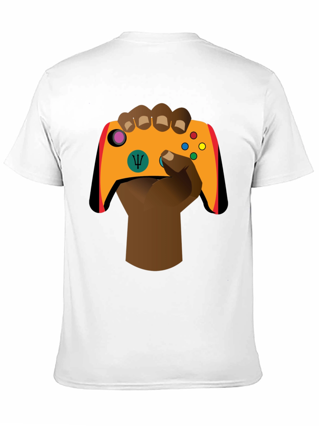 Gamer Hand Graphic Tee - Stylish Black Cotton T-Shirt