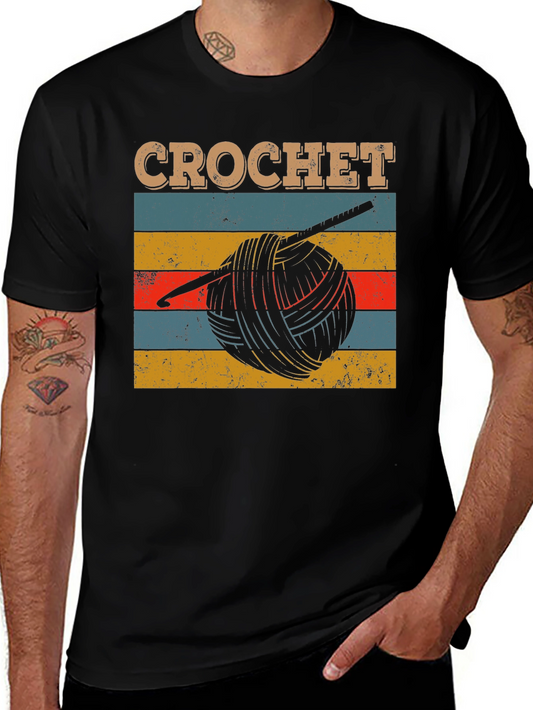 Vintage Crochet T-Shirt - Yarn and Hook Design
