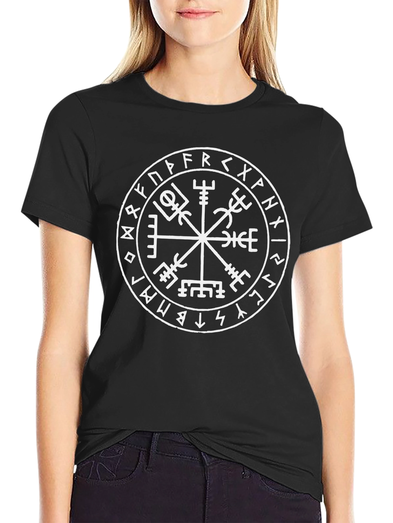 Viking Compass T-Shirt - Black