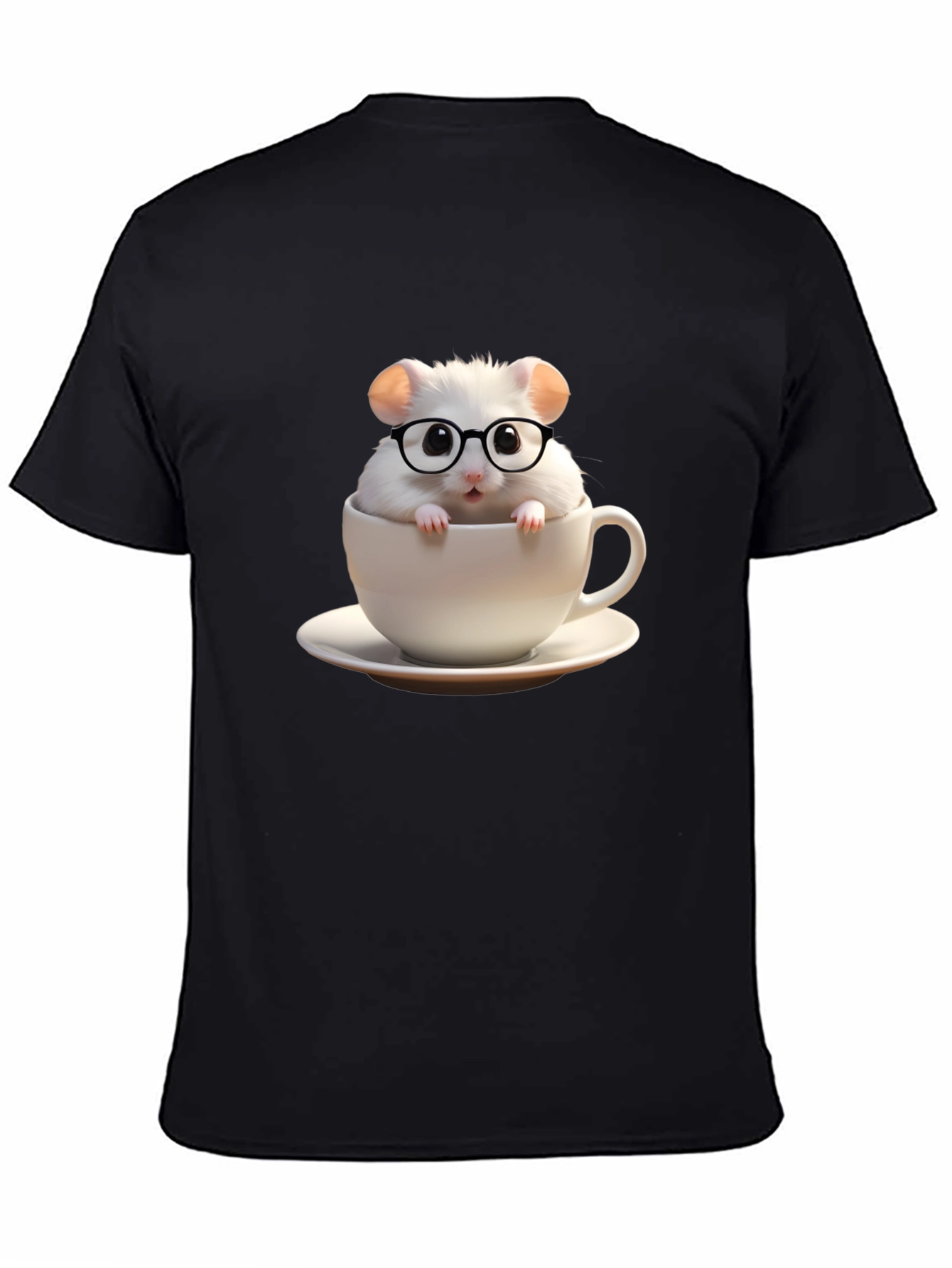 Cute Hamster in Cup Graphic Tee