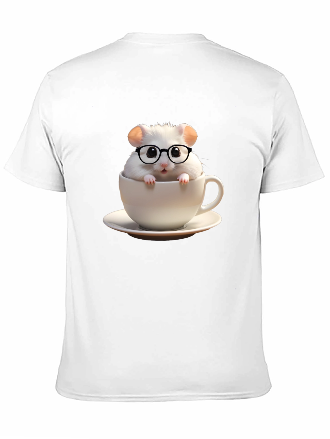 Cute Hamster in Cup Graphic Tee