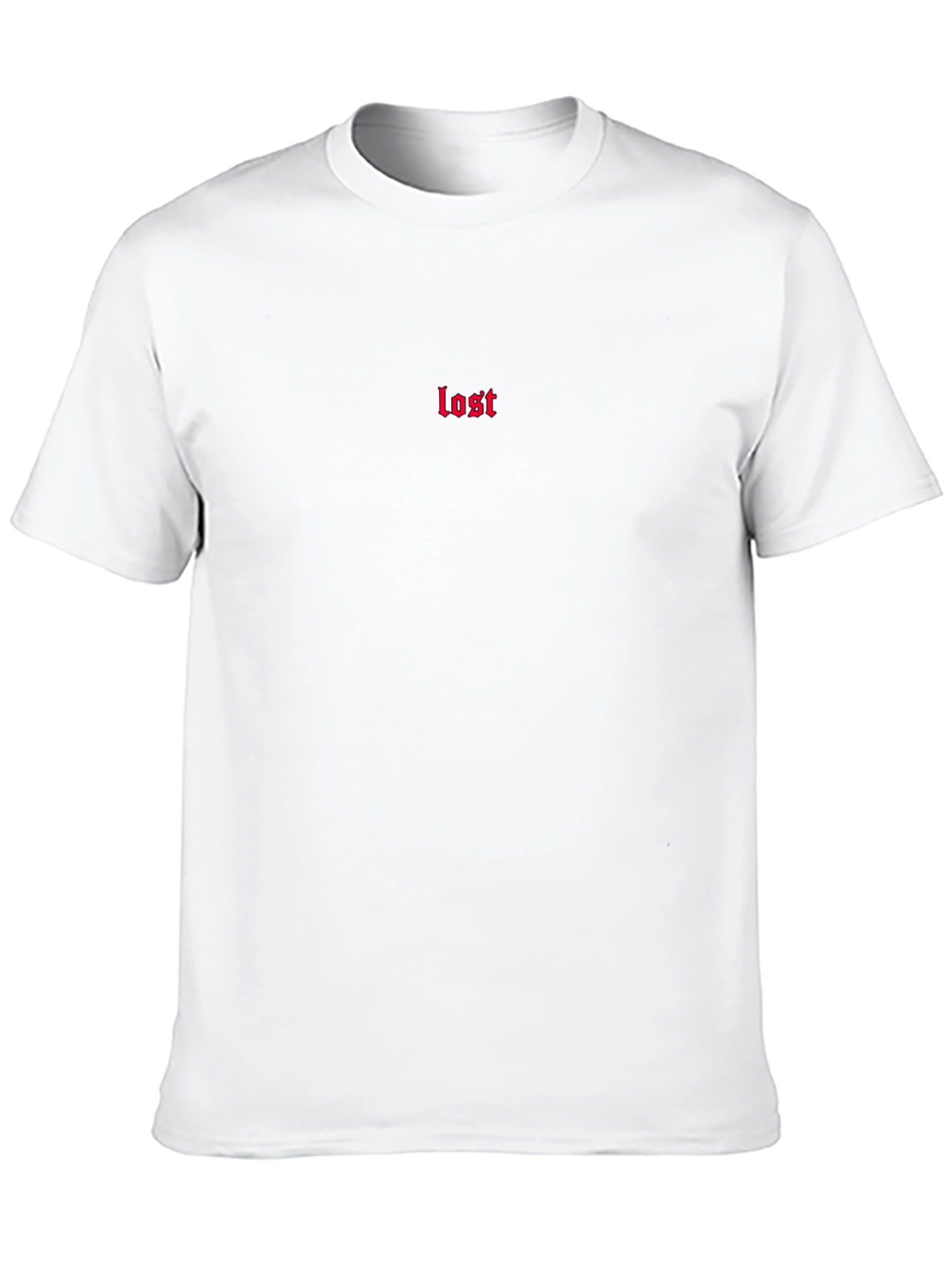 Black T-Shirt with lost Text