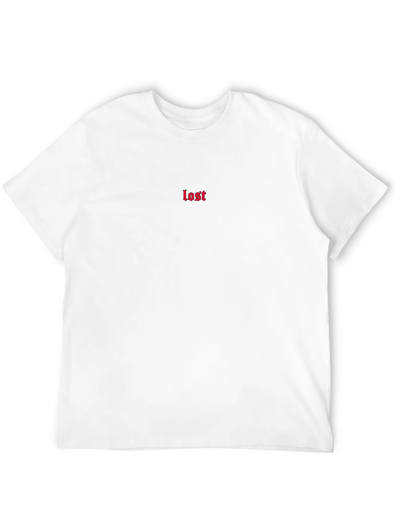 Black T-Shirt with lost Text