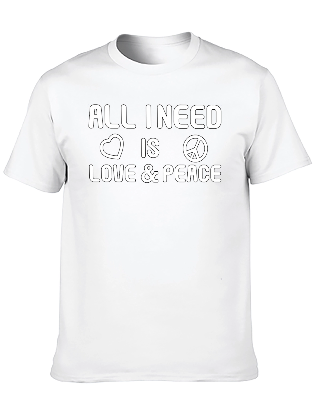 Love and Peace Graphic Tee - Stylish Comfort