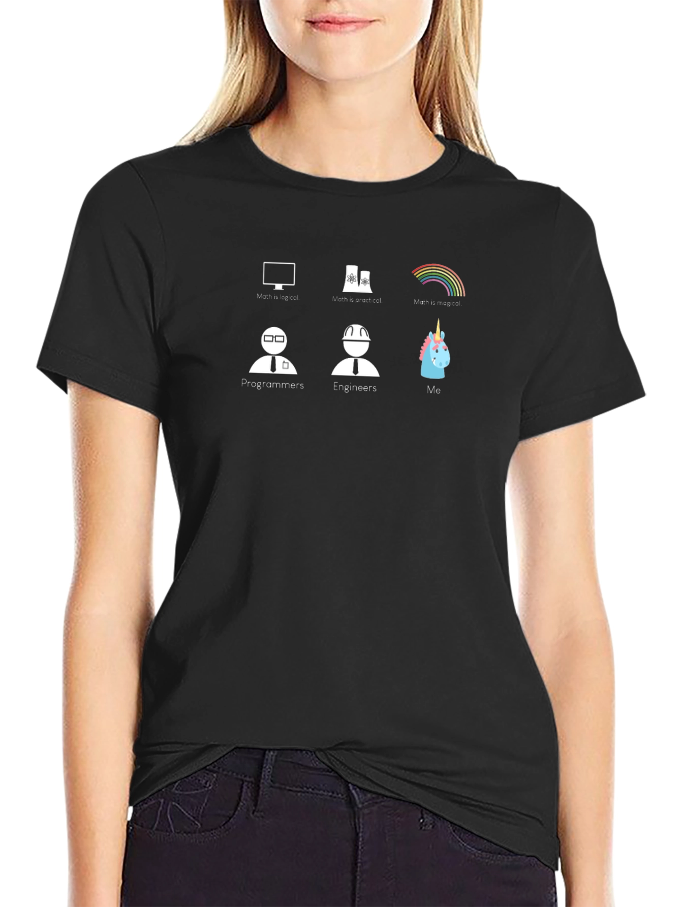 Programmer Engineer Unicorn Graphic T-Shirt
