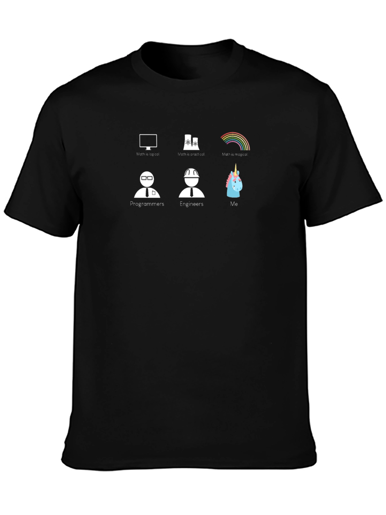 Programmer Engineer Unicorn Graphic T-Shirt
