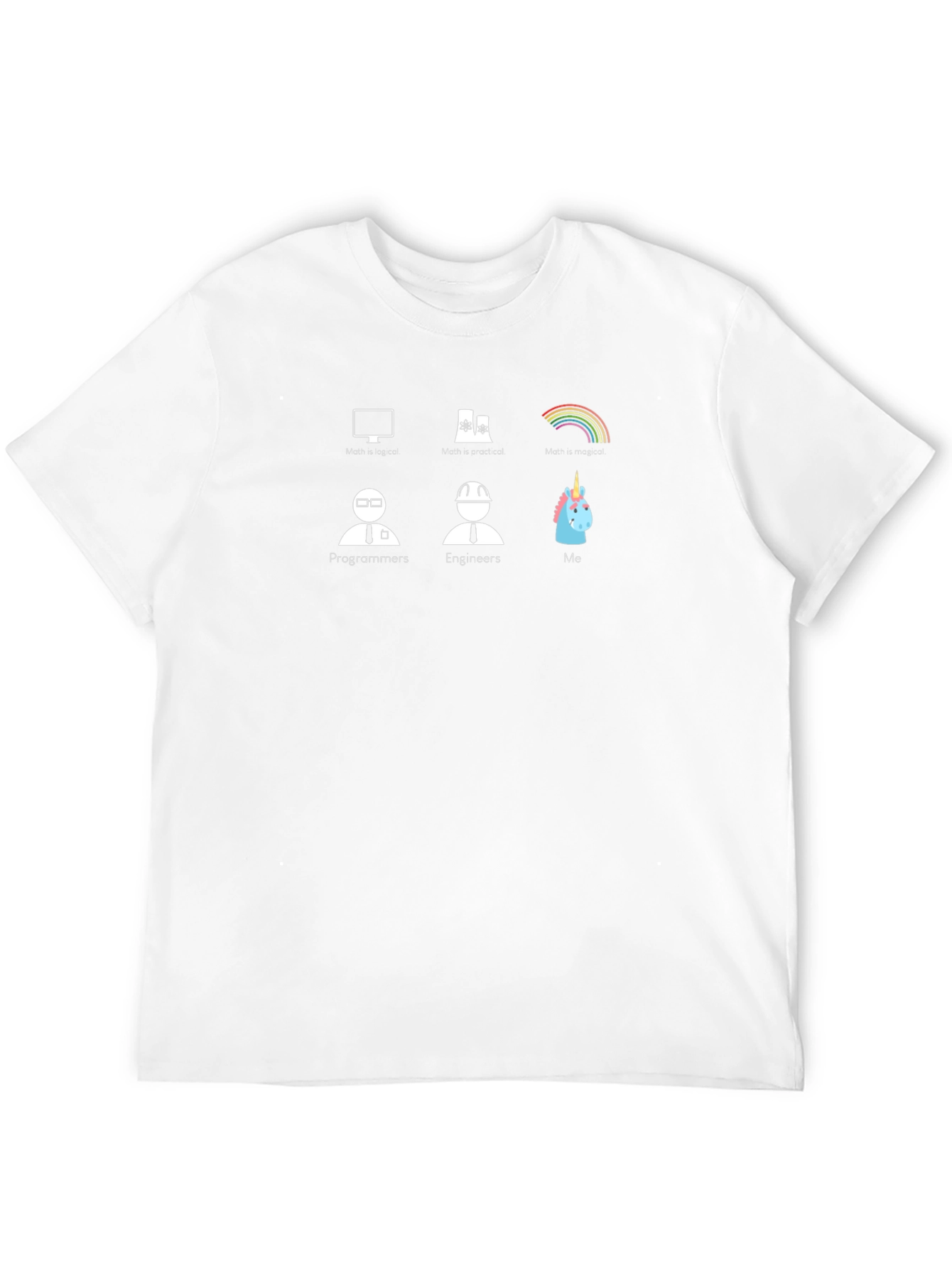 Programmer Engineer Unicorn Graphic T-Shirt