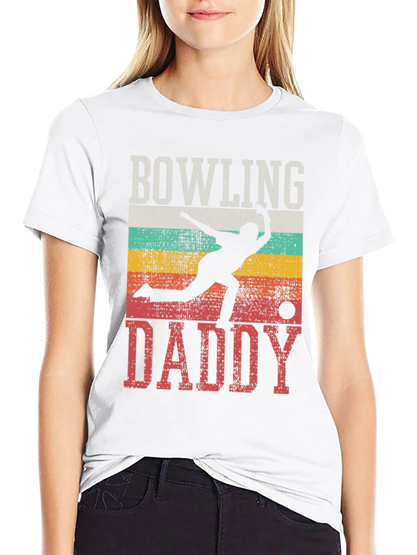 Bowling Daddy T-Shirt - Retro Style Bowler Tee