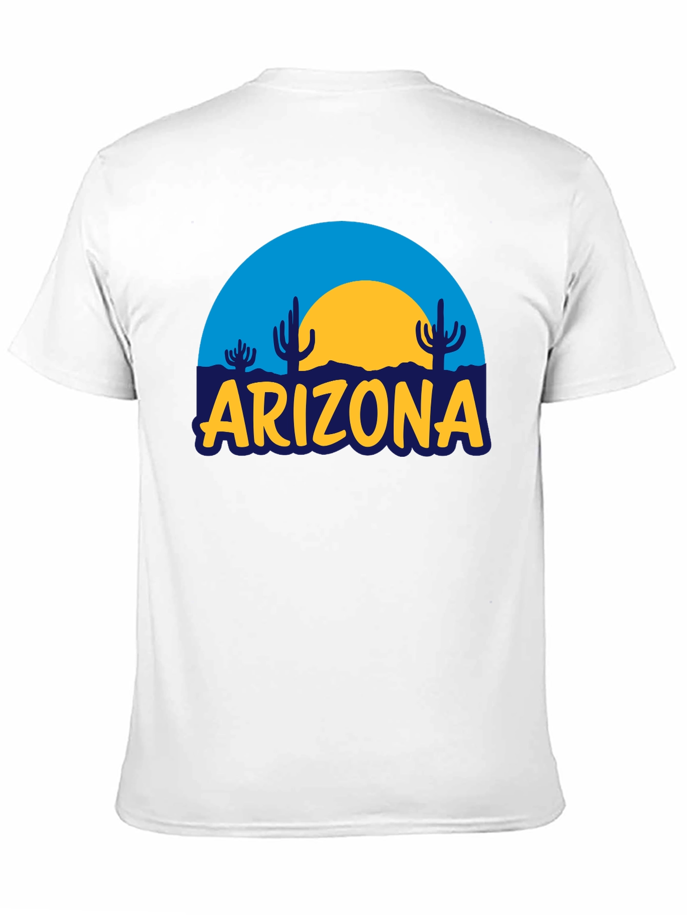 Arizona Desert Graphic Tee - Black Cotton T-Shirt