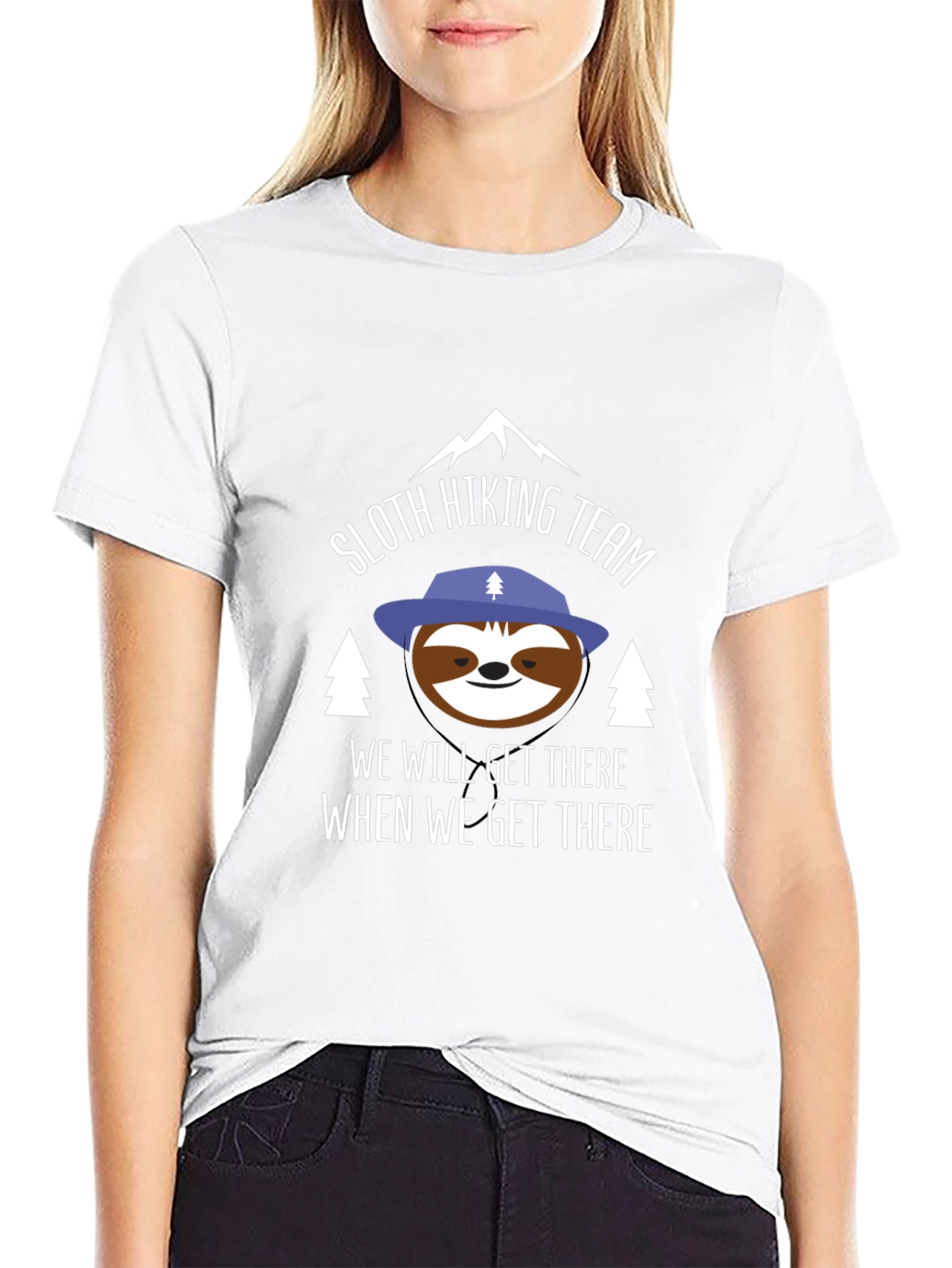 Sloth Hiking Team Graphic Tee