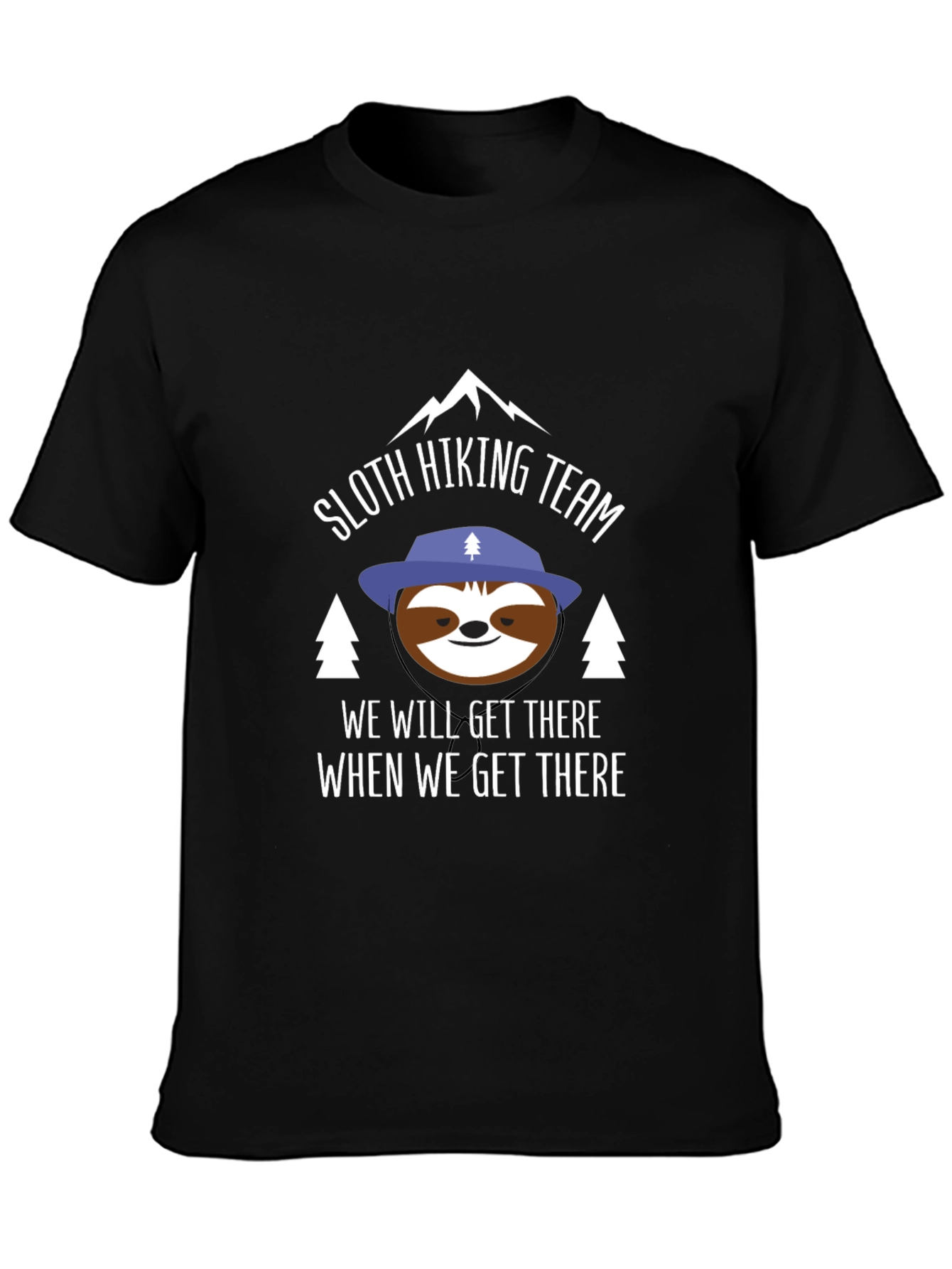 Sloth Hiking Team Graphic Tee