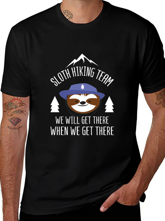 Sloth Hiking Team Graphic Tee
