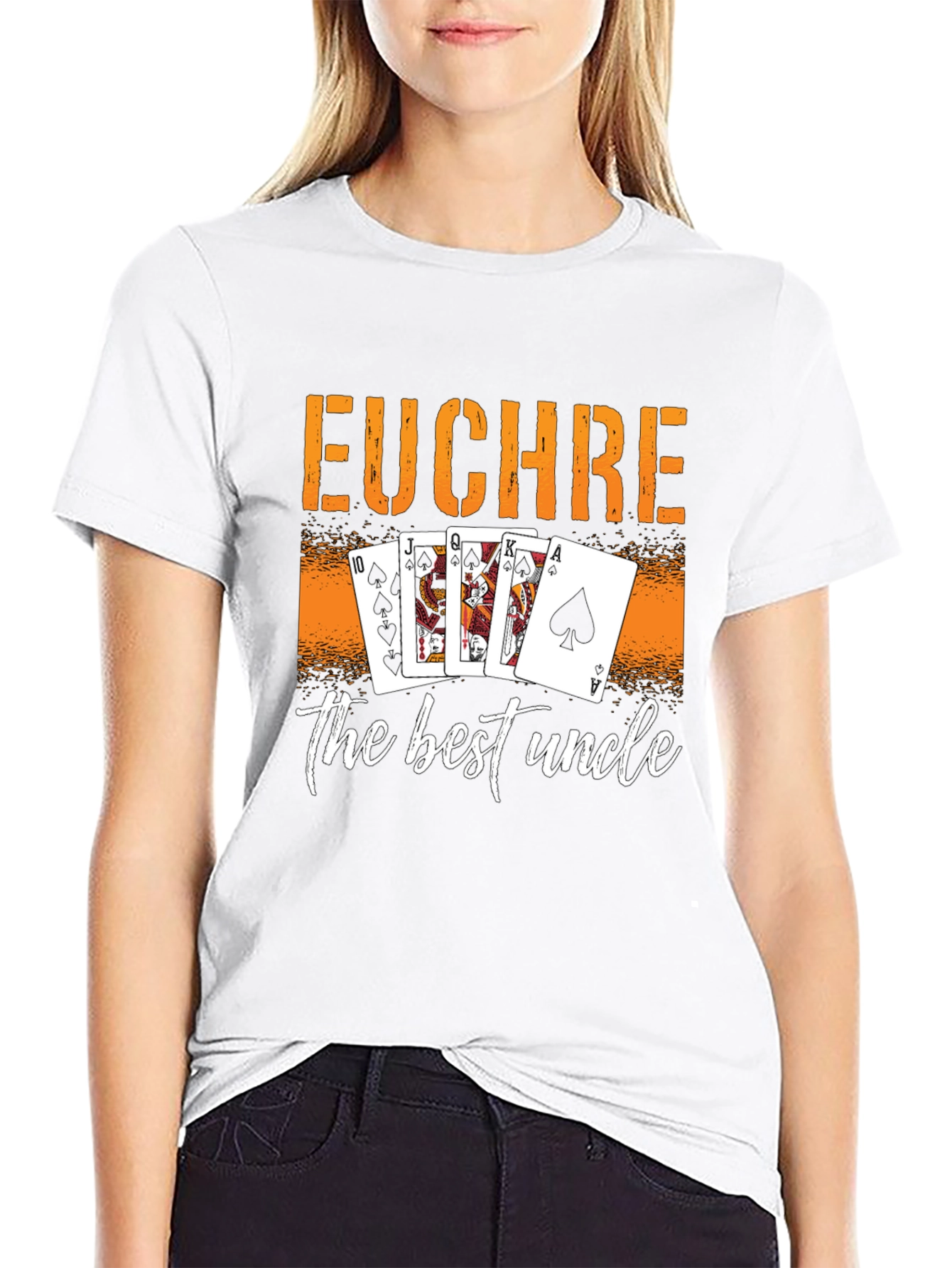 Euchre Best Uncle T-Shirt: Card Game Design