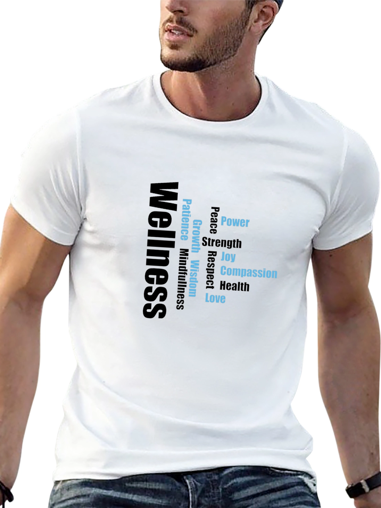 Wellness Word Art Graphic T-Shirt