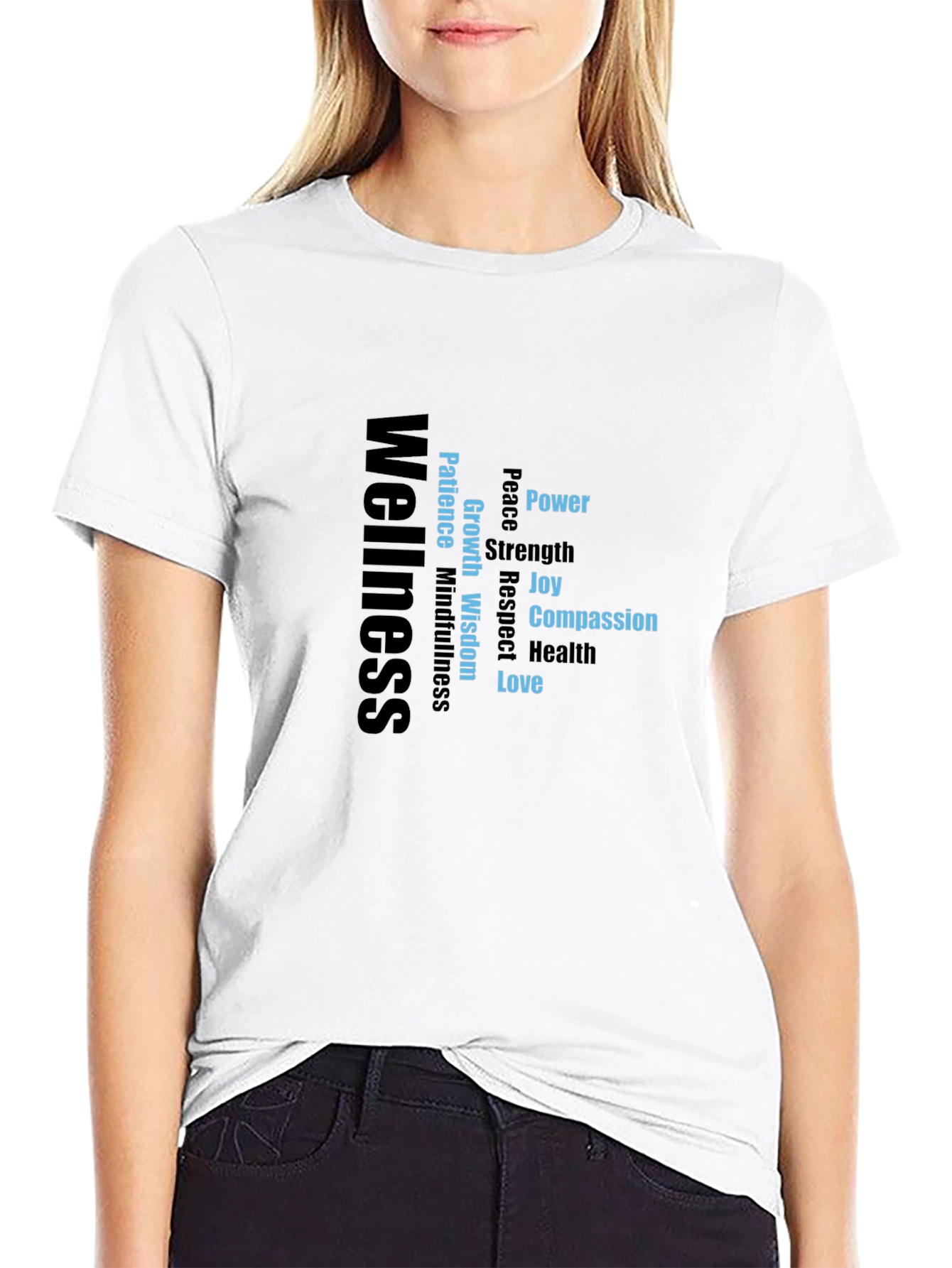 Wellness Word Art Graphic T-Shirt