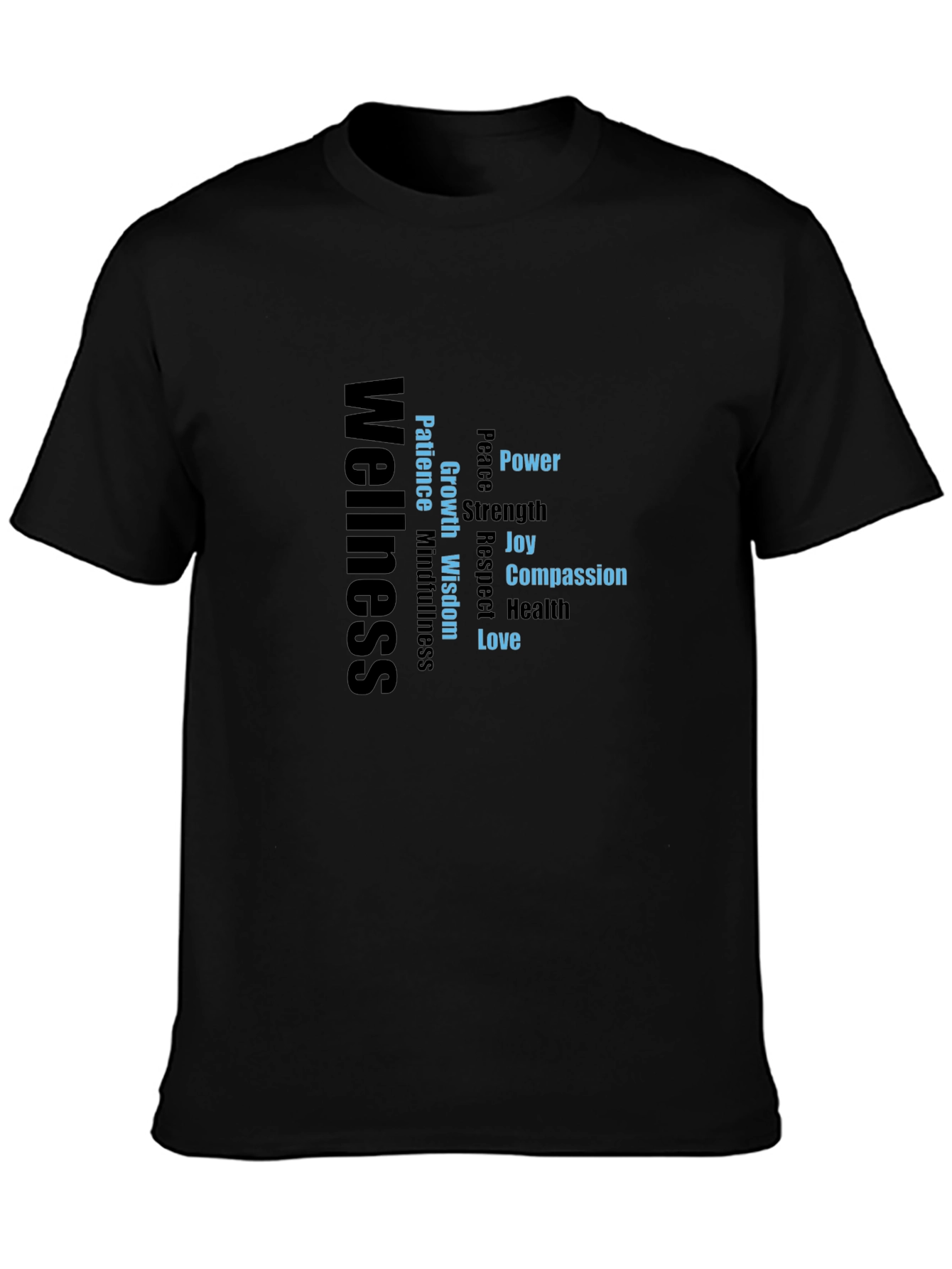 Wellness Word Art Graphic T-Shirt