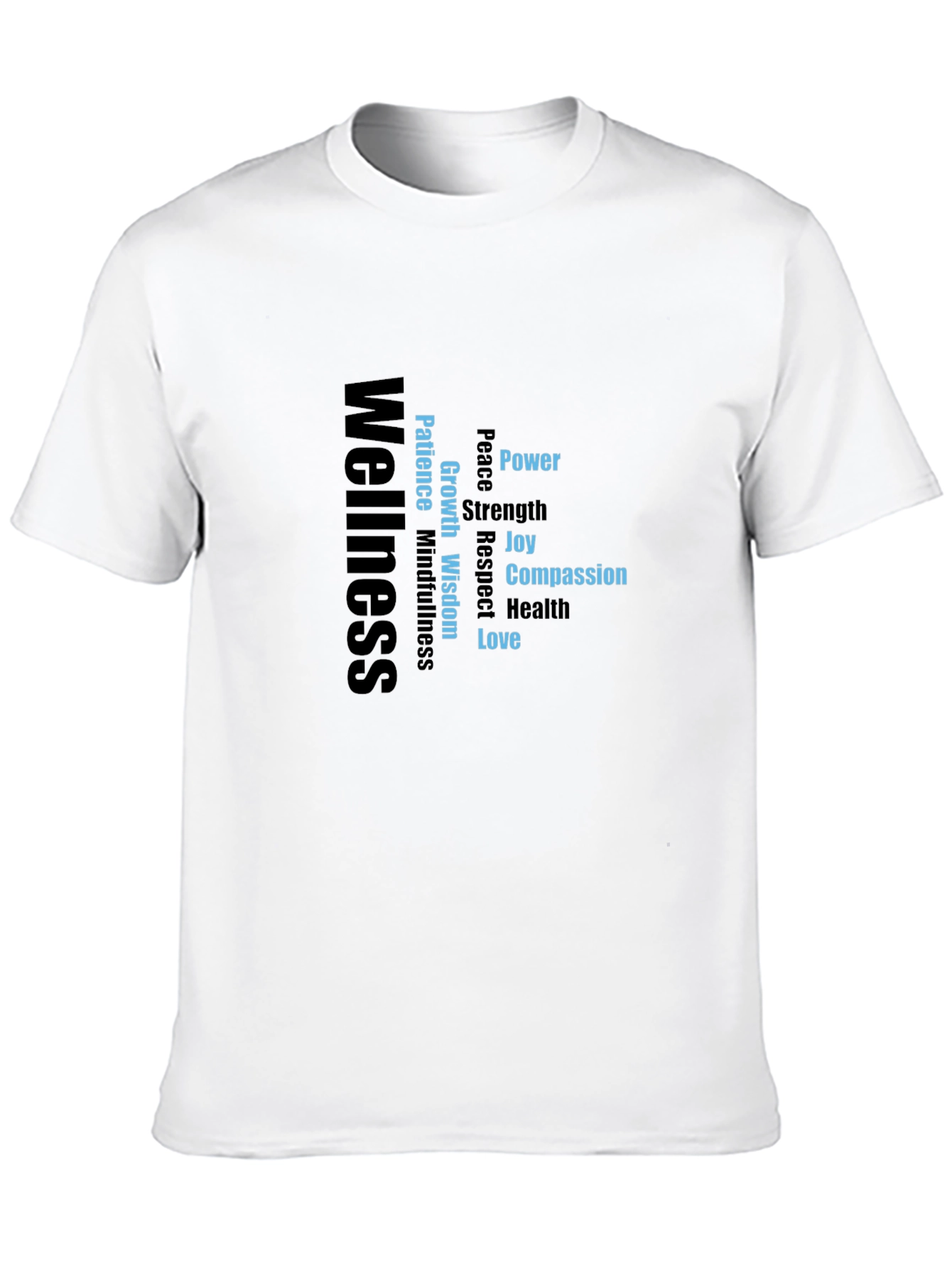 Wellness Word Art Graphic T-Shirt