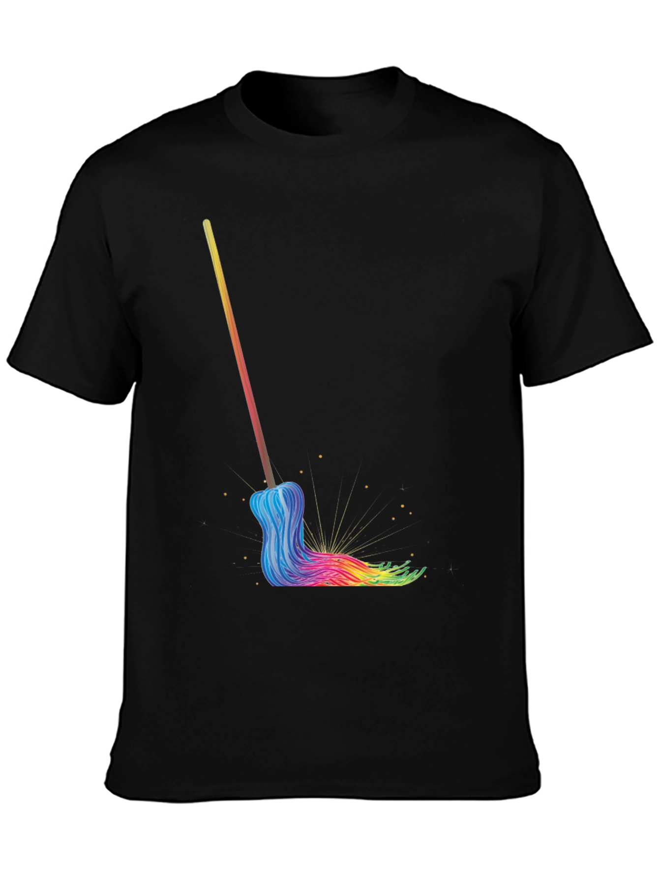 Rainbow Mop Graphic T-Shirt