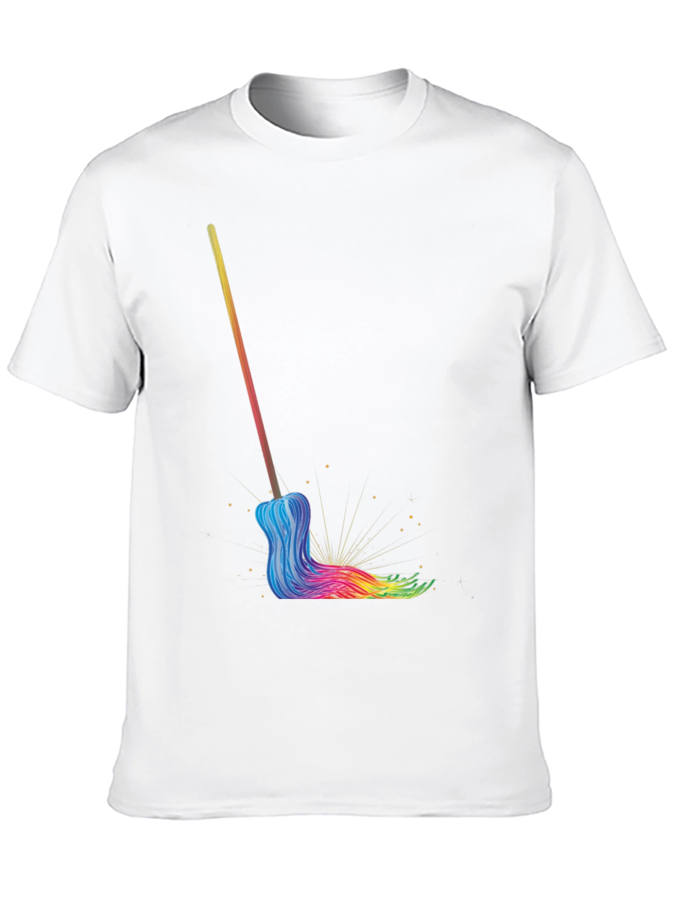 Rainbow Mop Graphic T-Shirt