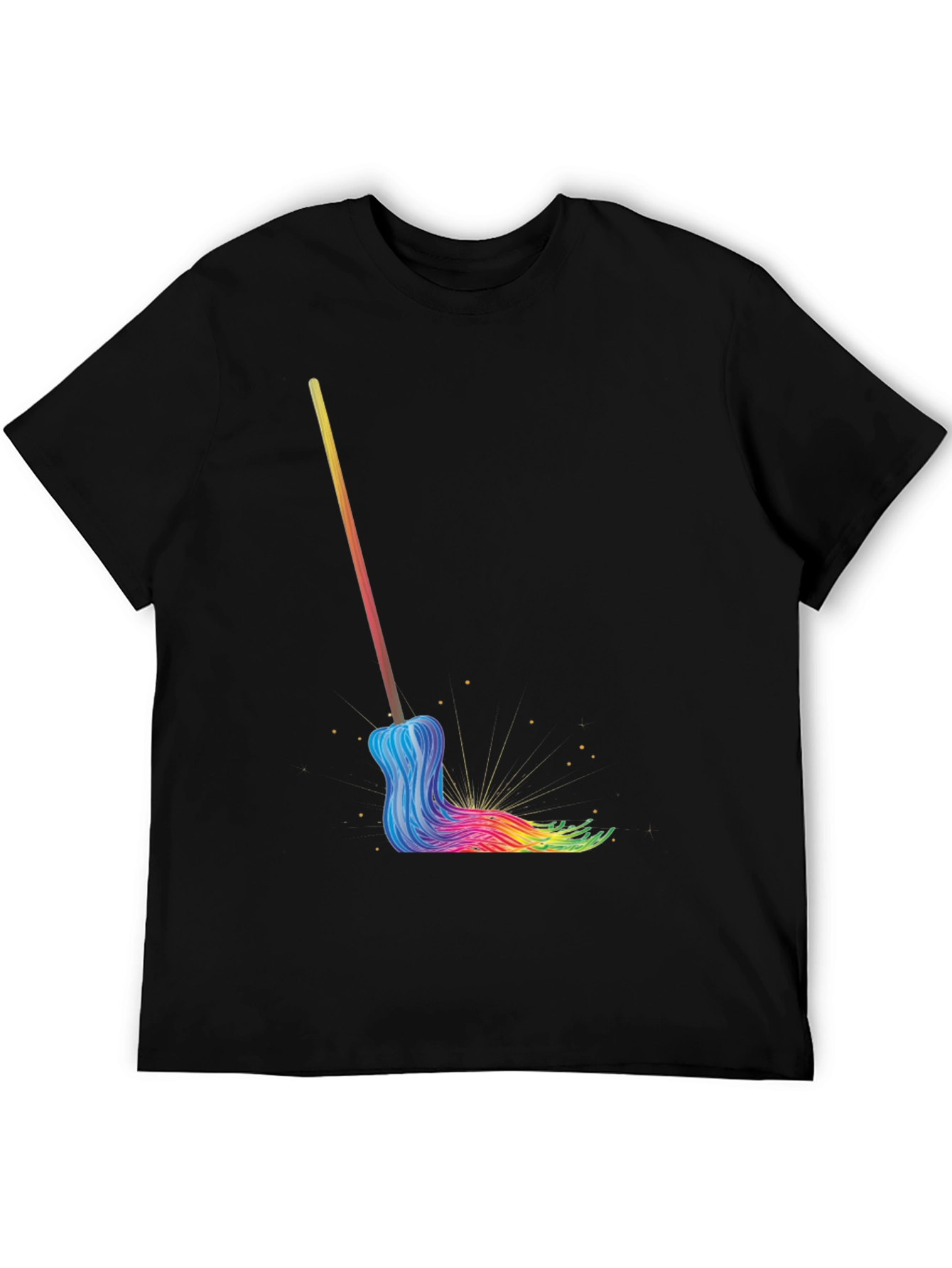 Rainbow Mop Graphic T-Shirt