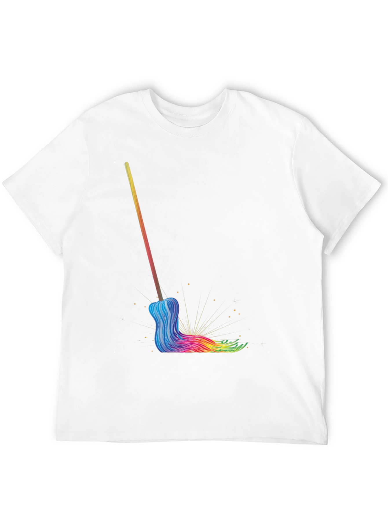 Rainbow Mop Graphic T-Shirt