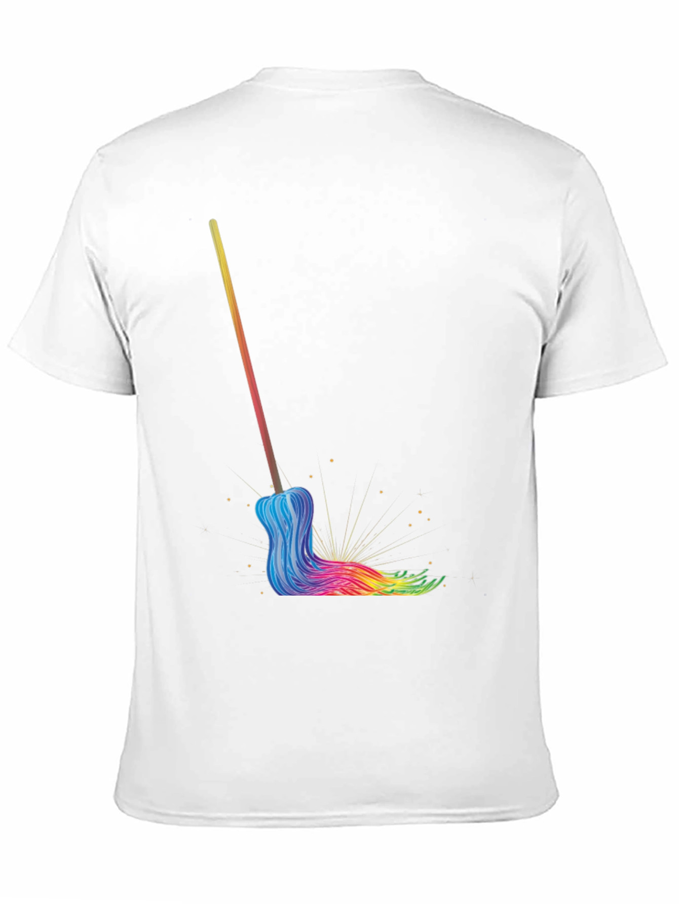 Rainbow Mop Graphic T-Shirt