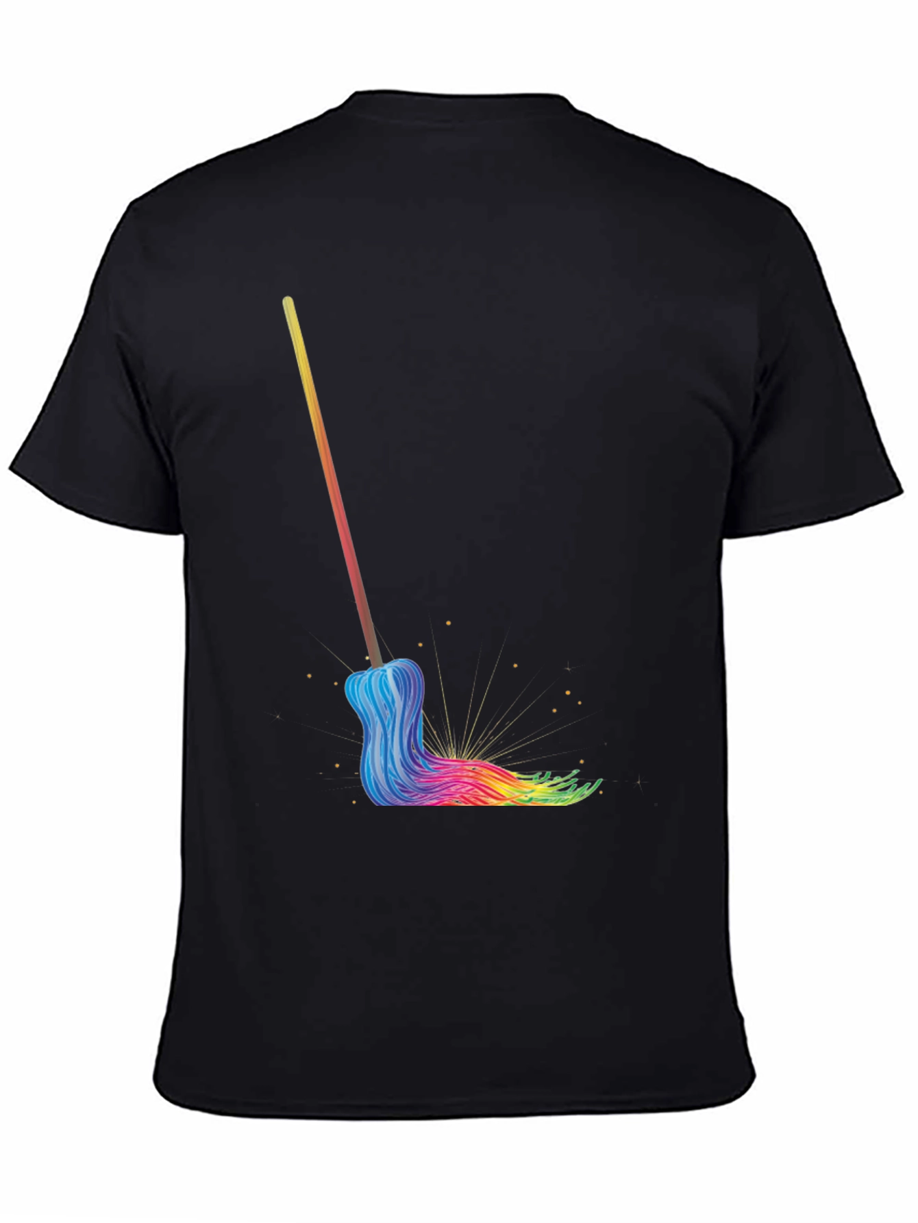 Rainbow Mop Graphic T-Shirt